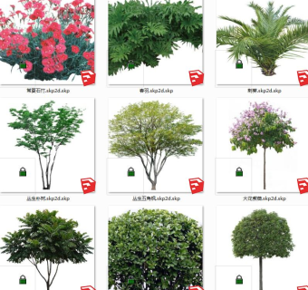 树sketchup草图模型下载 su草图模型下载