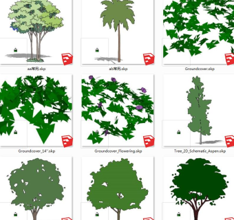 树sketchup草图模型下载 su草图模型下载