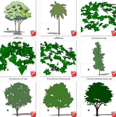 树sketchup草图模型下载 su草图模型下载
