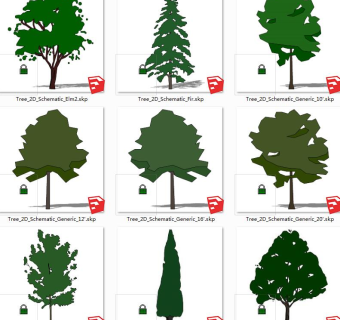 树sketchup草图模型下载 su草图模型下载