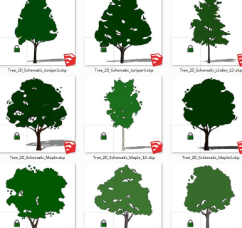 树sketchup草图模型下载 su草图模型下载
