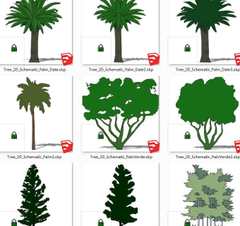 树sketchup草图模型下载 su草图模型下载