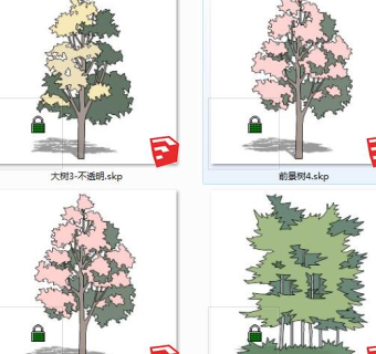 树sketchup草图模型下载 su草图模型下载