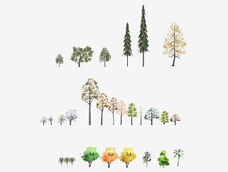 户外<em>树木</em>植物 su草图模型下载