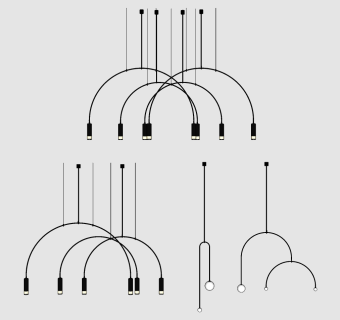 铁艺吊灯su草图模型下载