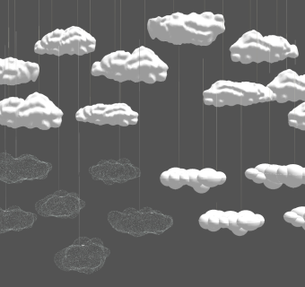 现代金属铁艺吊灯su草图模型下载