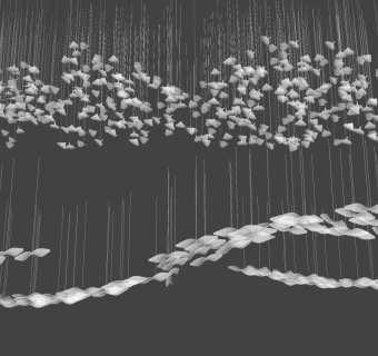 现代吊灯su草图模型下载