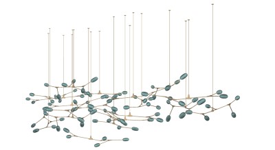 现代吊灯su草图模型下载