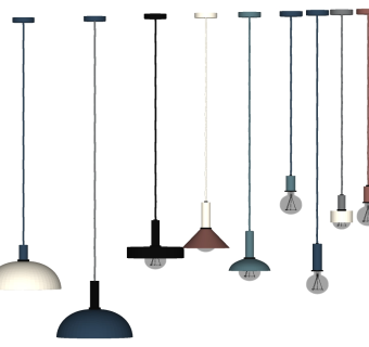 小吊灯su草图模型下载