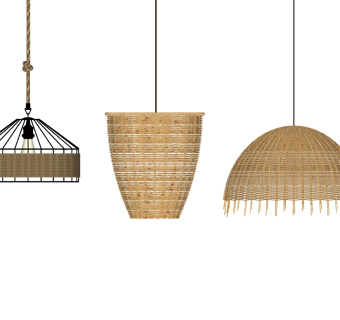 现代吊灯su草图模型下载