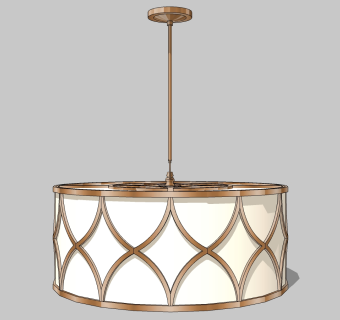 吊灯su草图模型下载