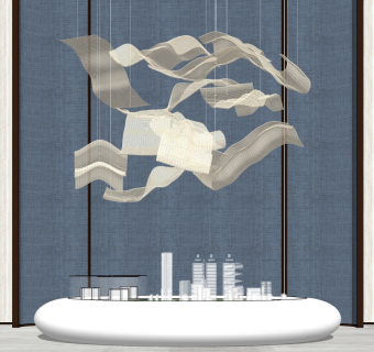 吊灯组合 su草图模型下载