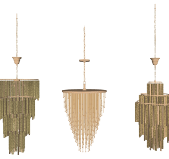 水晶吊灯su草图模型下载