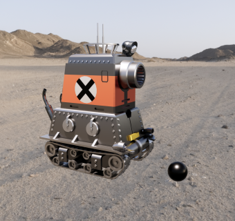 现代军事臼炮坦克su草图模型下载