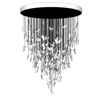 吊灯 su草图模型下载