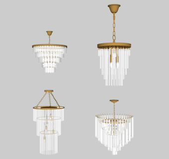 吊灯su草图模型下载