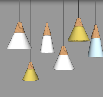 吊灯su草图模型下载