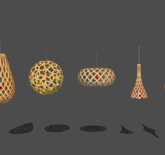 吊灯su草图模型下载