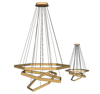 吊灯su草图模型下载