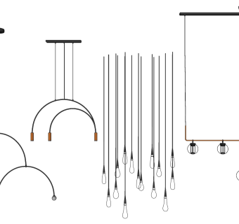 吊灯su草图模型下载