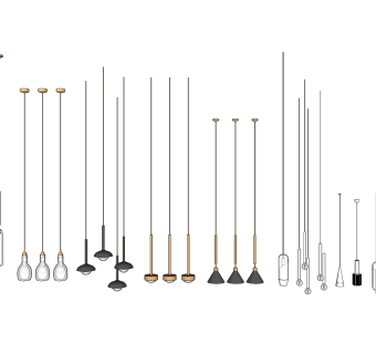吊灯su草图模型下载