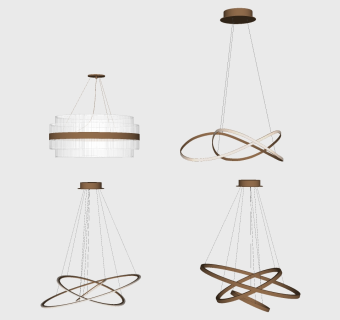 吊灯su草图模型下载