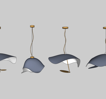 吊灯su草图模型下载