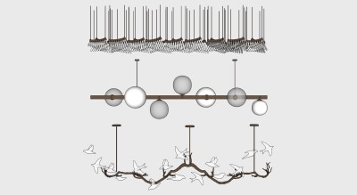 吊灯su草图模型下载
