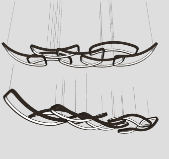 吊灯su草图模型下载