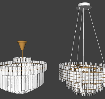 吊灯su草图模型下载