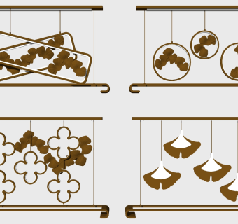 吊灯su草图模型下载