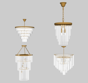 吊灯su草图模型下载