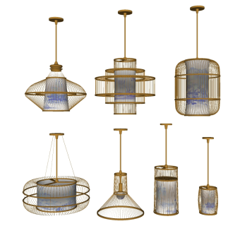 吊灯su草图模型下载