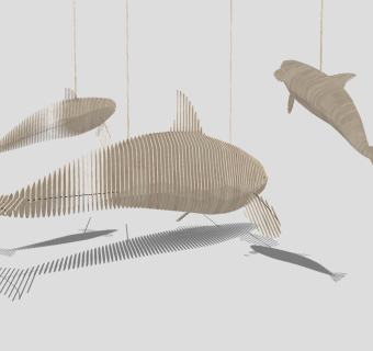 吊灯su草图模型下载