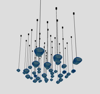 吊灯su草图模型下载