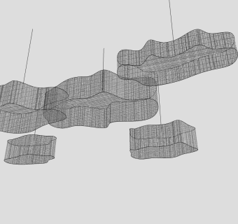 吊灯su草图模型下载