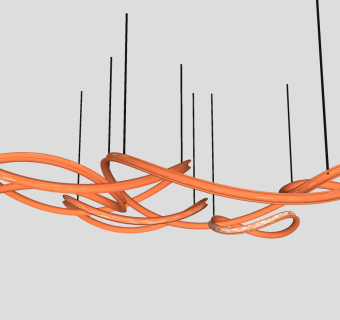 吊灯su草图模型下载