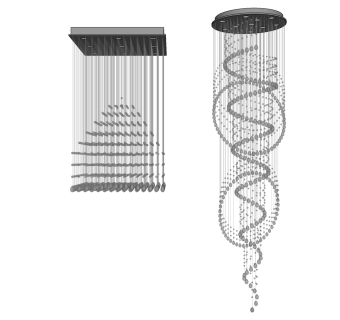 吊灯su草图模型下载