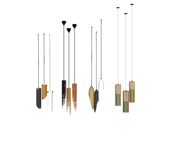 吊灯su草图模型下载