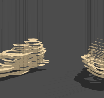吊灯su草图模型下载
