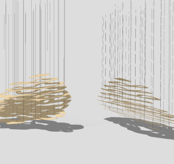 吊灯su草图模型下载