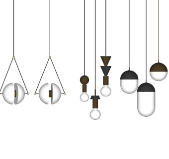 吊灯su草图模型下载