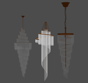 小吊灯su草图模型下载