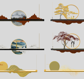 小吊灯su草图模型下载