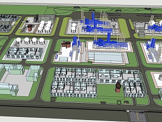 126工业园区总体规划设计 现代风格标准厂房 化工厂 ...