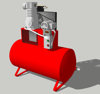 172空气压缩机 打火机 机械 电开关 卷笔刀 发电机  发电设备 电压机su草图模型下载