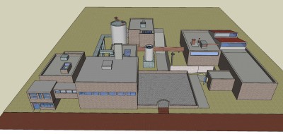 201莫德勒工厂 教室  老工业区，化工厂，蒸馏厂su草图模型下载