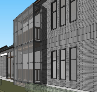 15新中式古典风格合院 中式度假村 新中式民宿酒店 中式村落，中式建筑度假村 新中式别墅区su草图模型下载