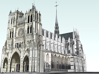 123哥特式建筑风格教堂 天主教堂 <em>巴黎</em>圣母院 科隆大...