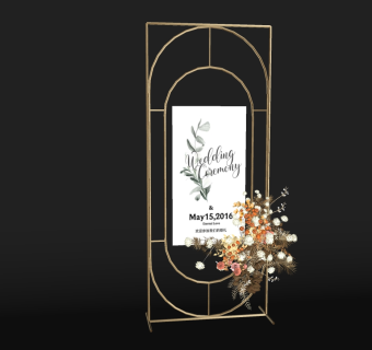 05北欧风格指示牌 婚庆婚礼指示牌 铁艺指示牌 欧式指示牌su草图模型下载